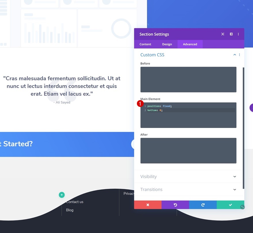 เลื่อนส่วนท้าย