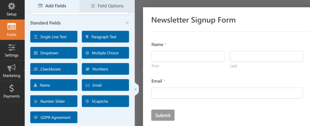 Formulir Pendaftaran Buletin Dimuat - WPForms Newsletter signup form loaded