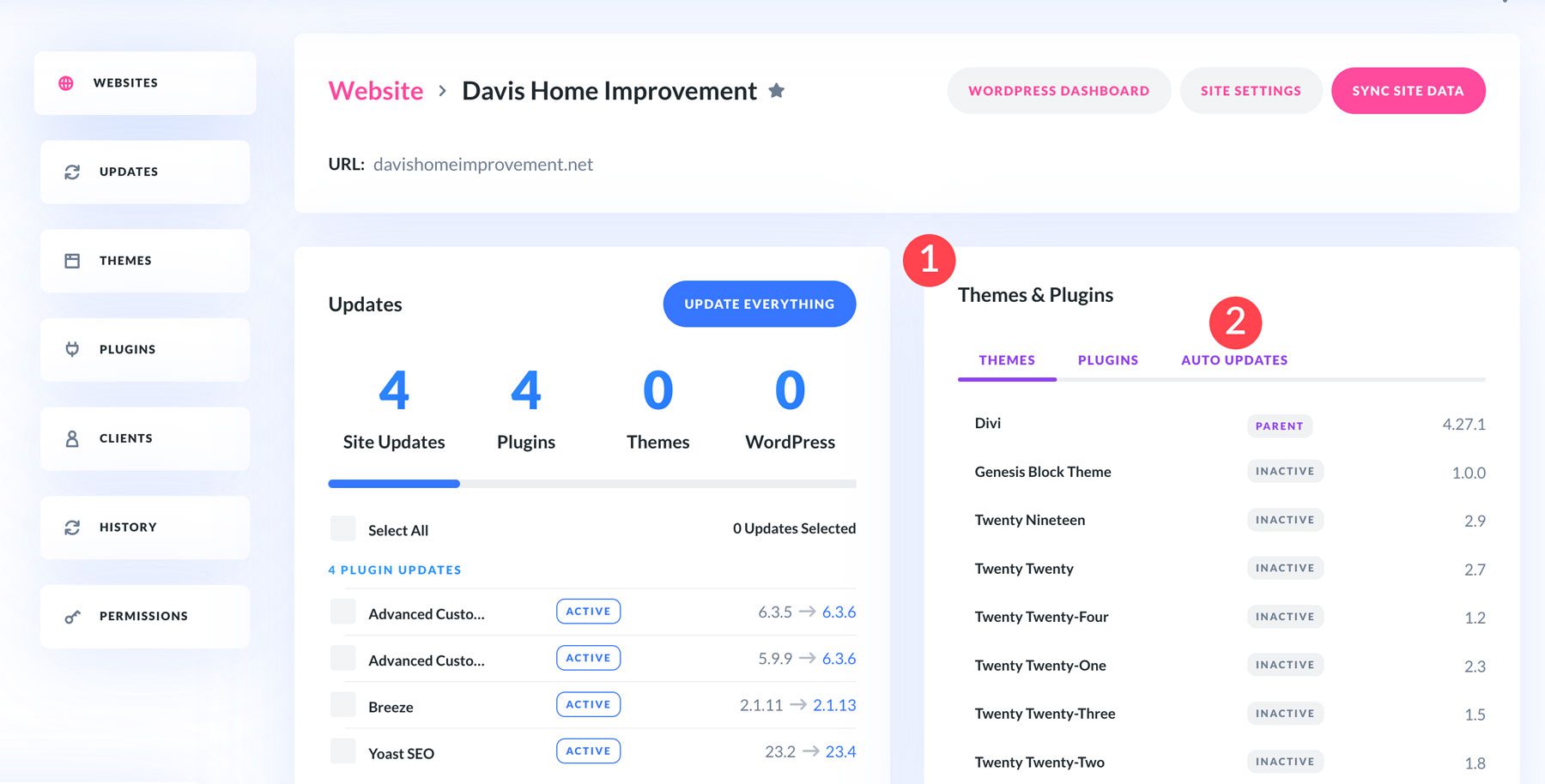 在 WordPress 上启用自动更新