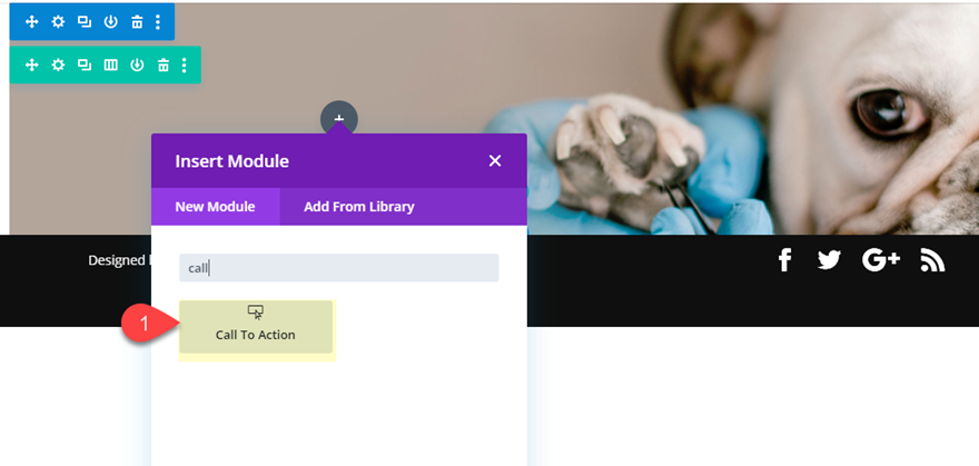 divi llamativos efectos de desplazamiento de cta