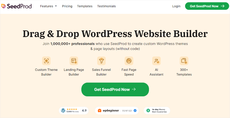 Seedprod-Homepage – IsItWP – Kostenloser WordPress-Theme-Detektor seedprod homepage