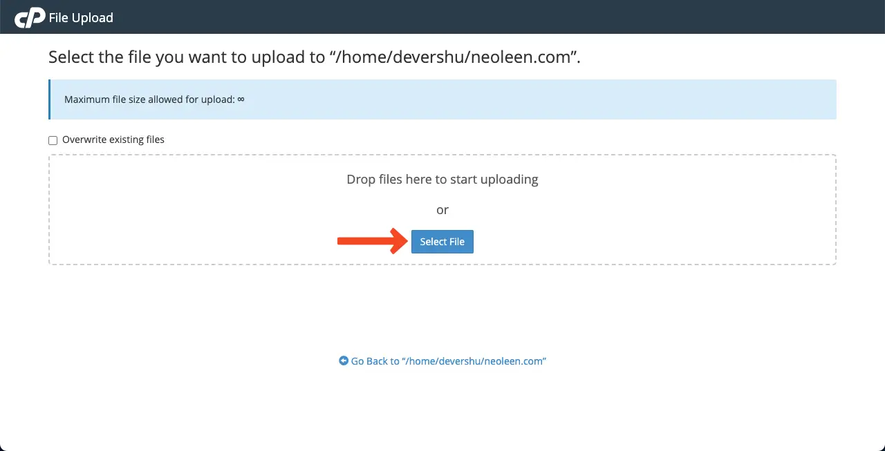 วิธีแก้ไขข้อผิดพลาดเซิร์ฟเวอร์ภายใน 500 ข้อใน WordPress 14 Select and upload the core WordPress file