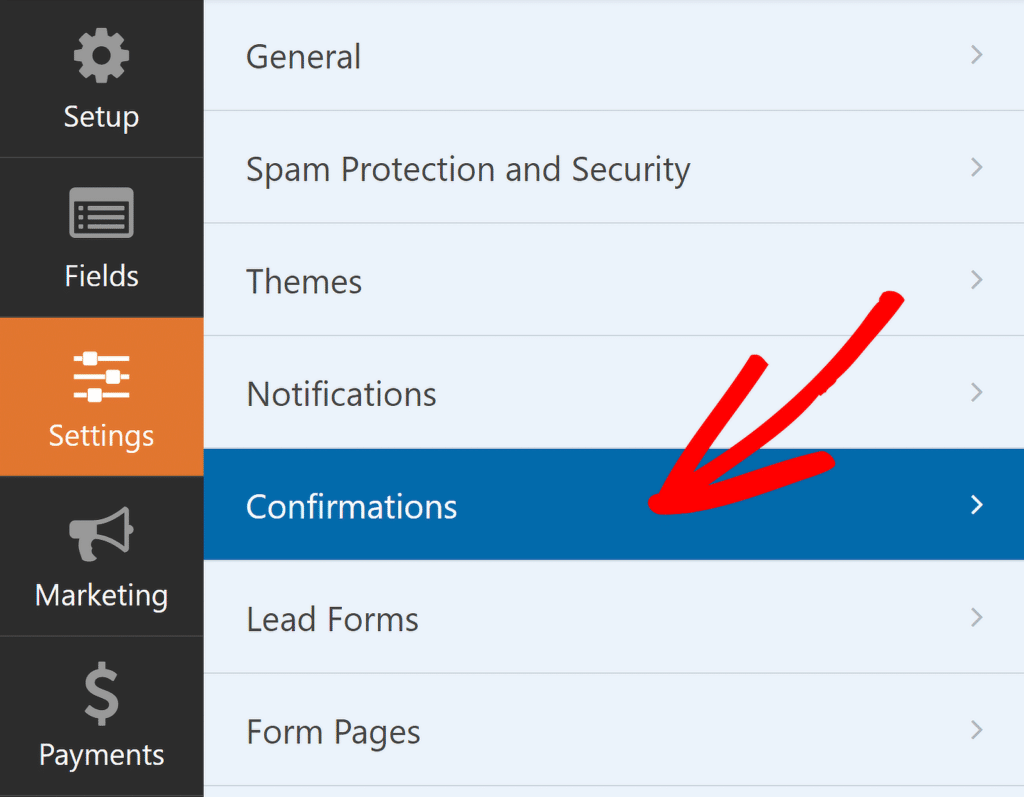 Confirmaciones de formulario - WPForms Form confirmations