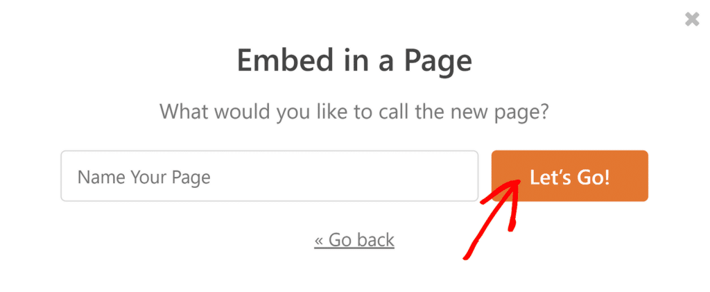 Vamos - WPForms Let's go