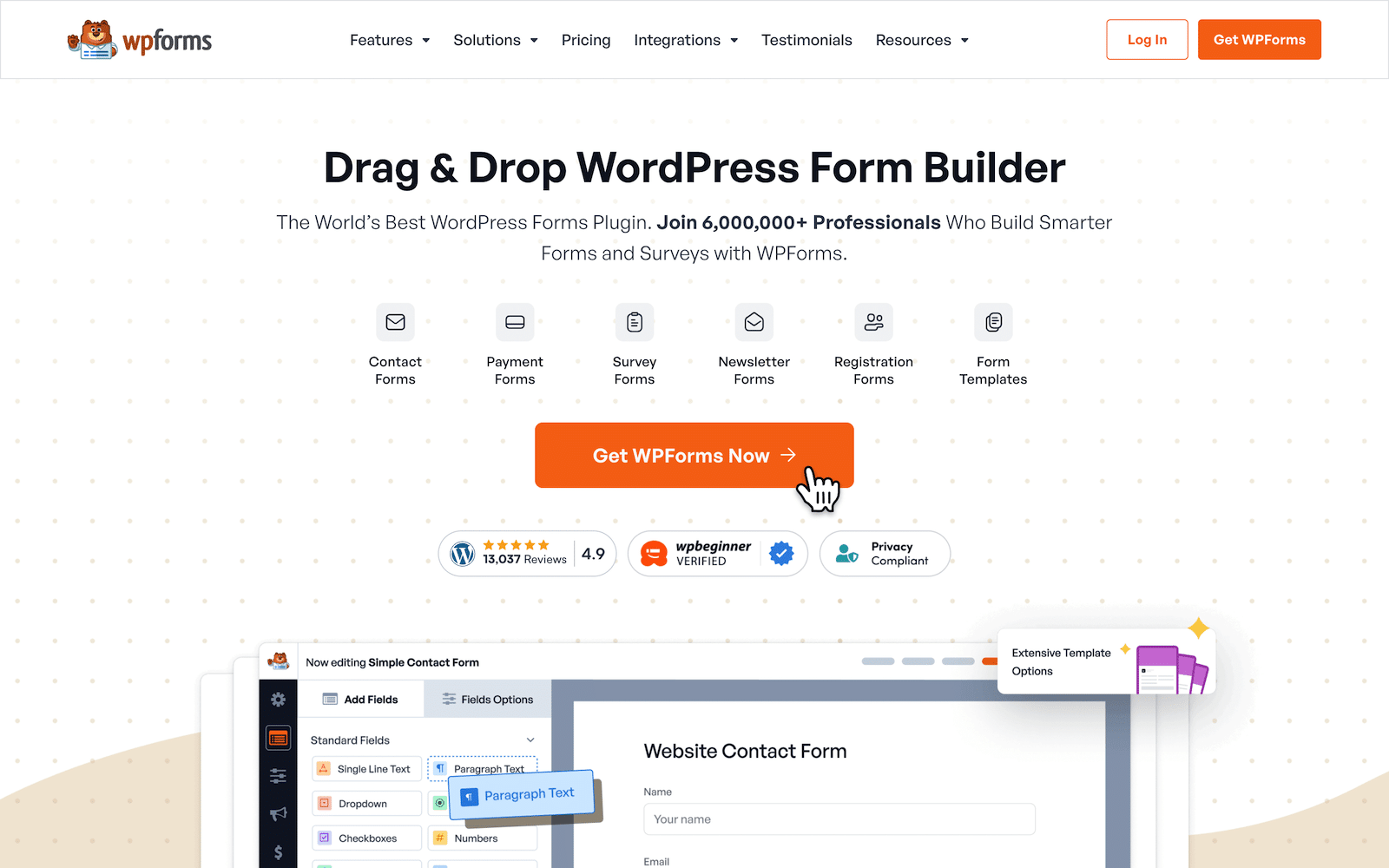 WPForms-Website – WPForms The WPForms homepage