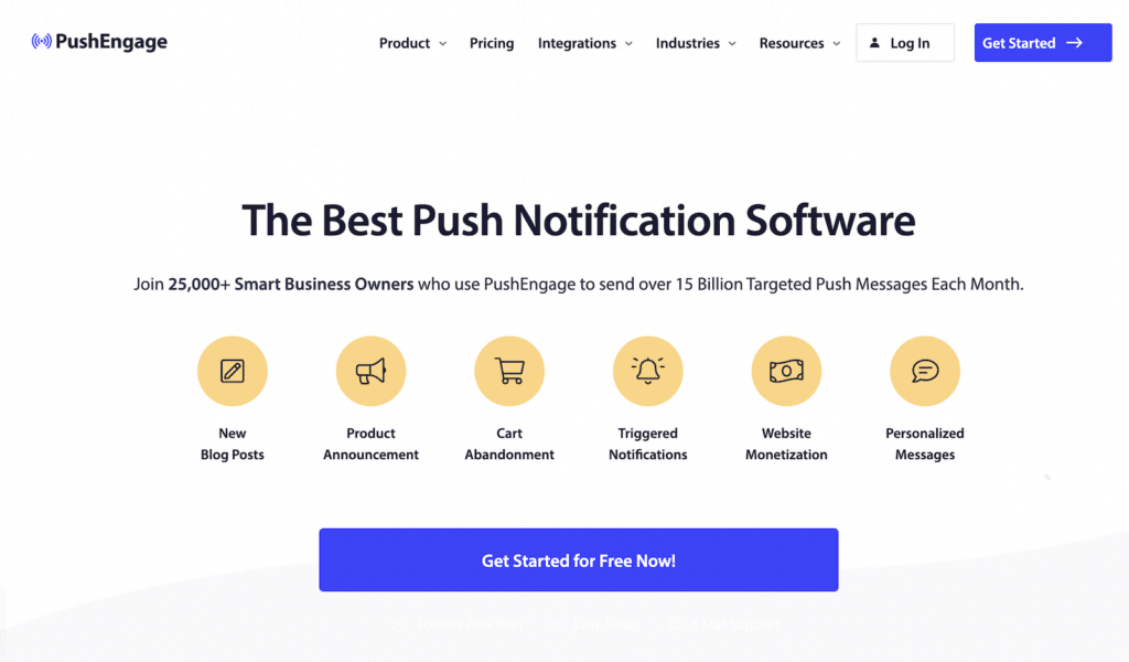 Beranda PushEngage - WPForms PushEngage Homepage
