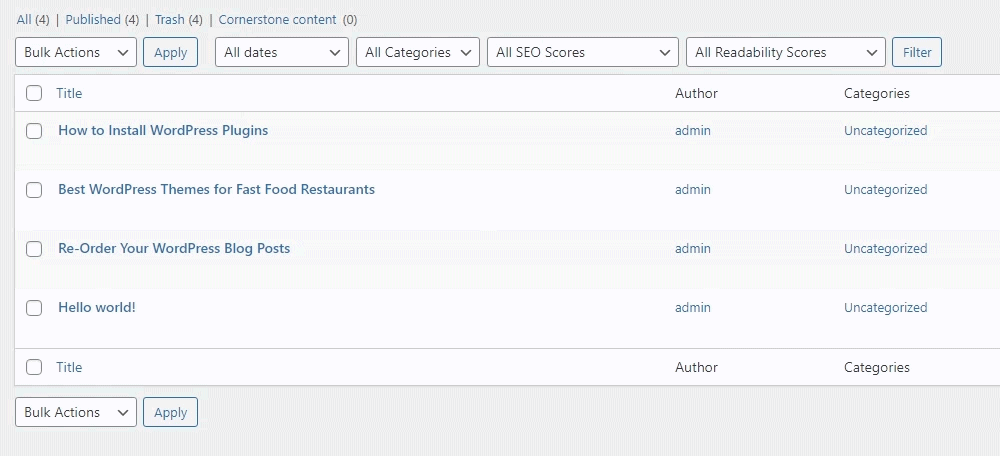 ¿Cómo reordenar tus publicaciones de WordPress usando arrastrar y soltar? 9 Reorder Posts How to Reorder Your WordPress Posts using Drag & Drop?