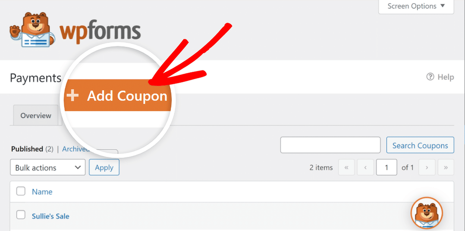 Kupon Sayfası - WPForms coupon page