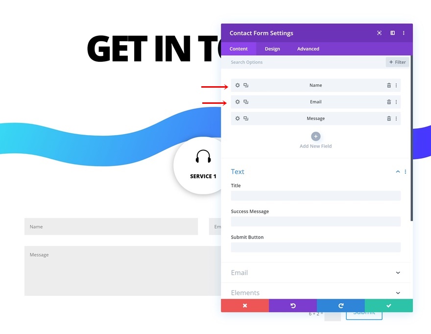 有針對性的聯繫表格