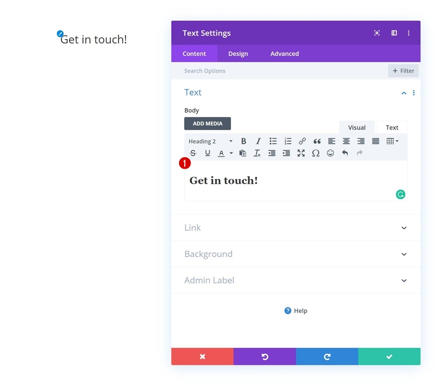 有針對性的聯繫表格