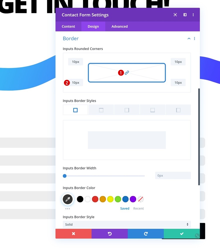 有針對性的聯繫表格