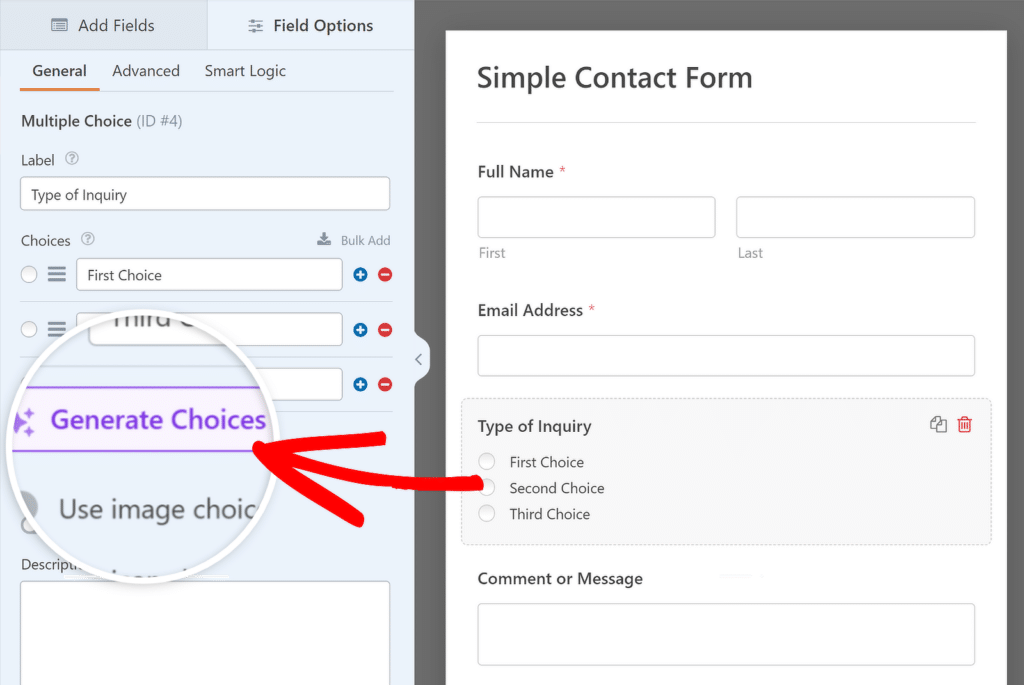 AI 선택 WPForms - WPForms ai choices wpforms