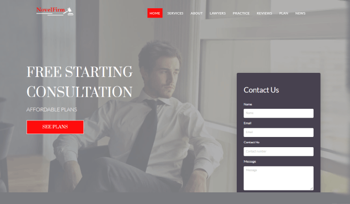 9 أفضل قوالب ووردبريس لاستشارات الأعمال 3 novel pro consulting 1