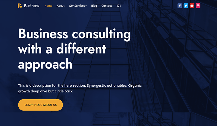 9 أفضل قوالب ووردبريس لاستشارات الأعمال 6 neve consulting 231