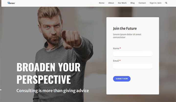 9 أفضل قوالب ووردبريس لاستشارات الأعمال 5 oceanwp consulting 24