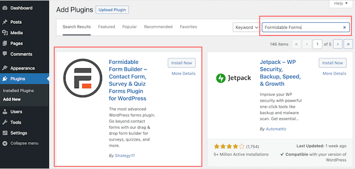 5 Dakikada WordPress Formu Nasıl Oluşturulur? 4 add formidable form plugin