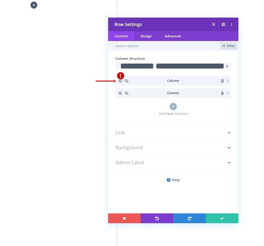 navigation côté colonne