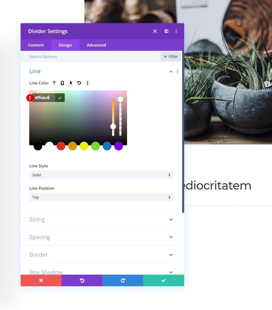 navigation côté colonne