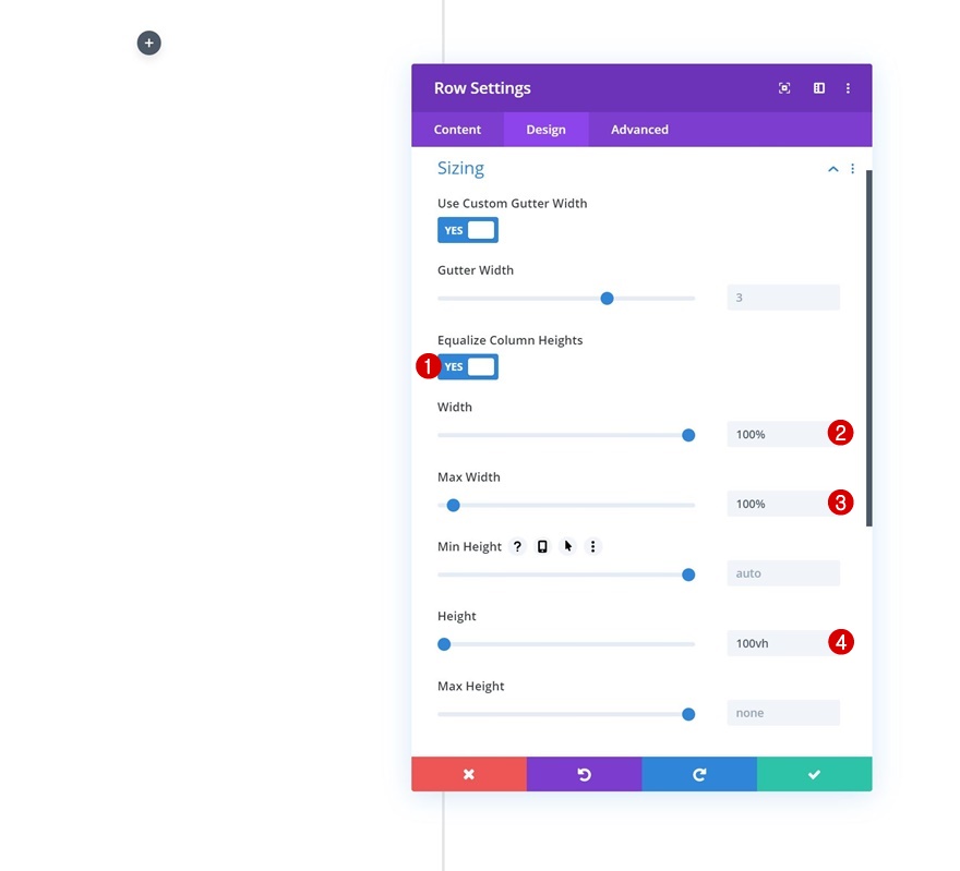 navigation côté colonne
