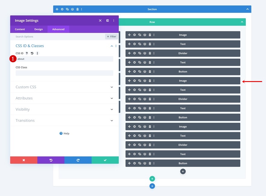 navigation côté colonne