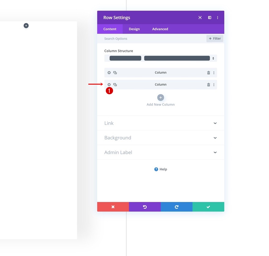 navigation côté colonne