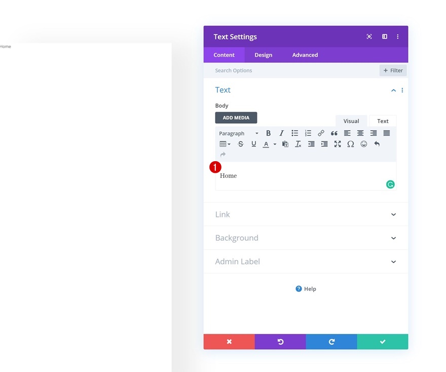 navigation côté colonne