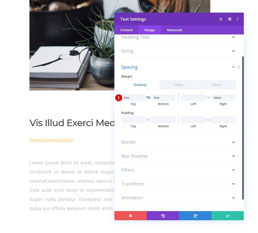 navigation côté colonne