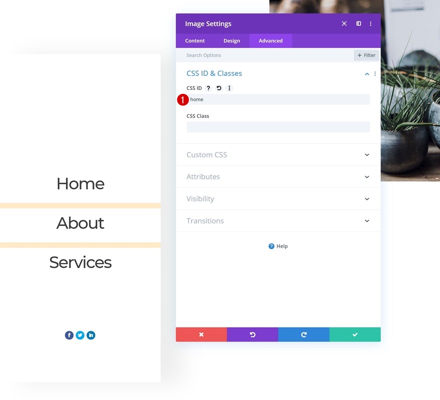 navigation côté colonne