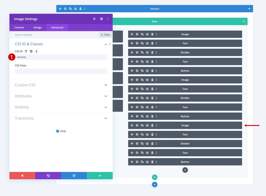 navigation côté colonne