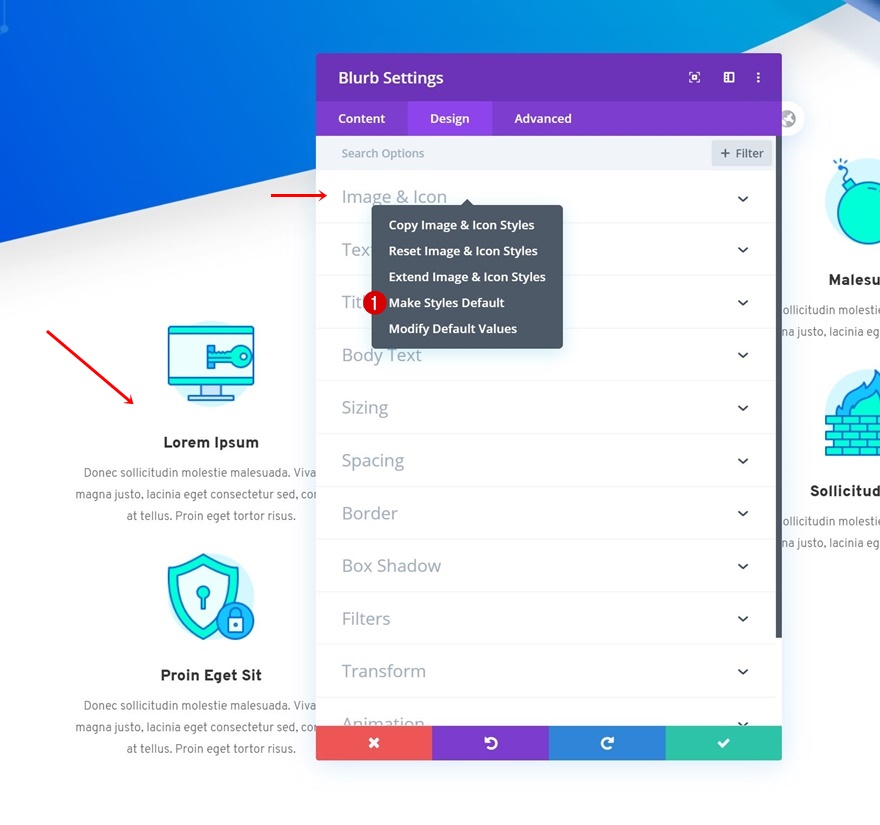 estilos de pacote de layout