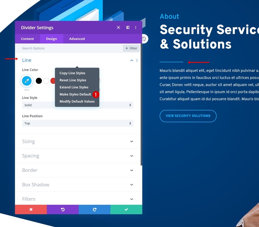 estilos de pacote de layout