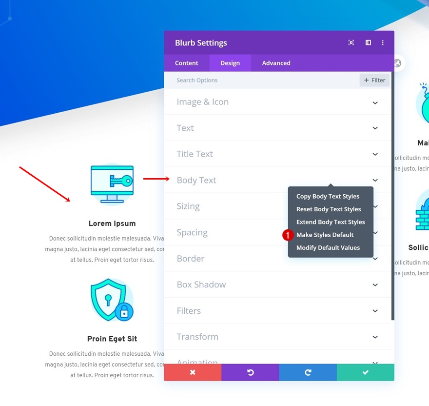 estilos de pacote de layout