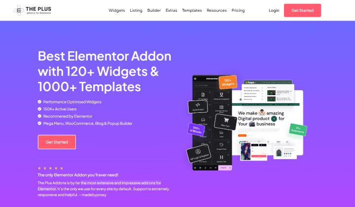 20 ปลั๊กอิน Elementor Addon ที่ดีที่สุด (ฟรี & พรีเมียม) 2024 16 The Plus Addon For Elementor