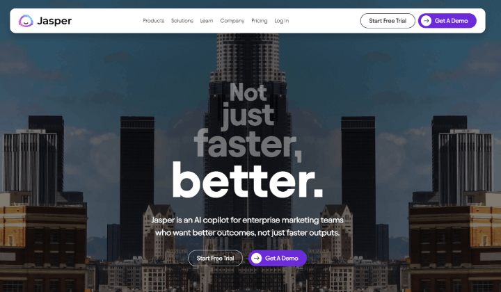 8 cele mai bune instrumente de marketing prin social media AI 2 Jasper