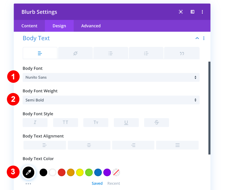 tamanho do corpo do texto na sinopse