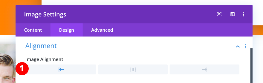 alinhamento da imagem na coluna um