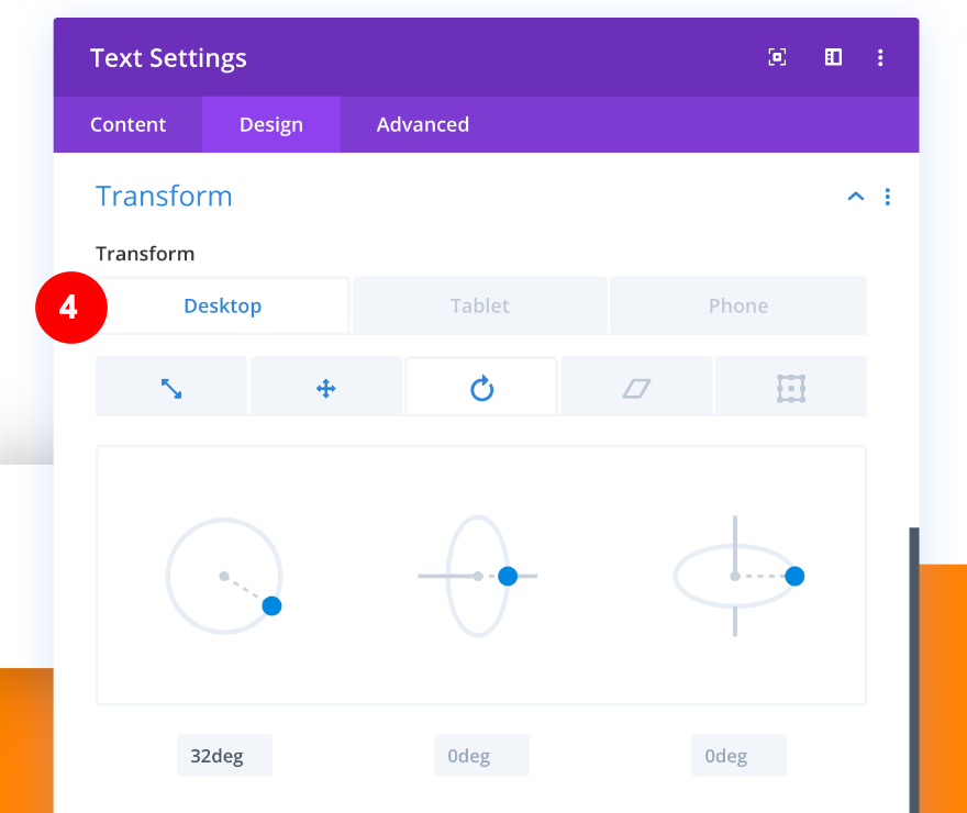 ajustar transformar girar para texto