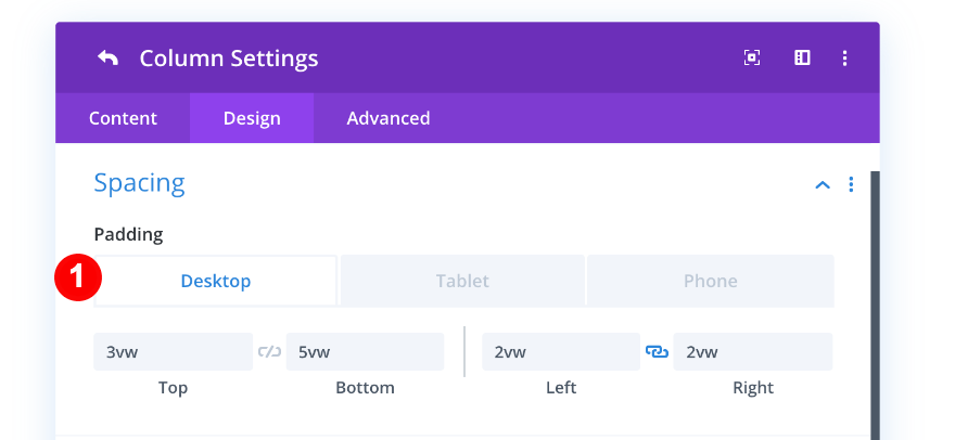 coluna dois preenchimento para desktop.
