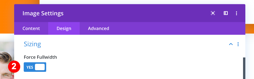 forçar largura total na coluna da imagem um