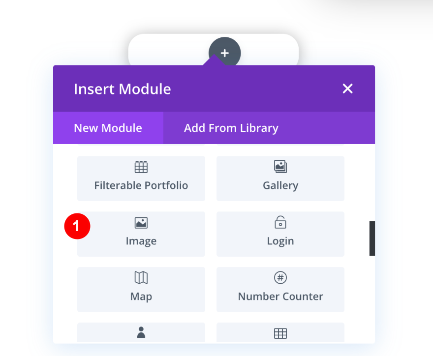 adicione um módulo de imagem à coluna um