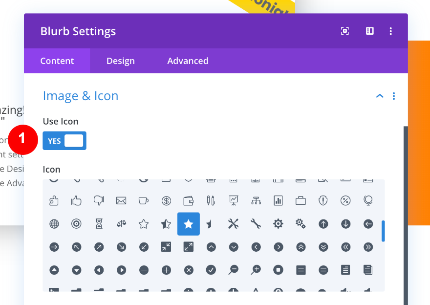 insira um ícone na sinopse