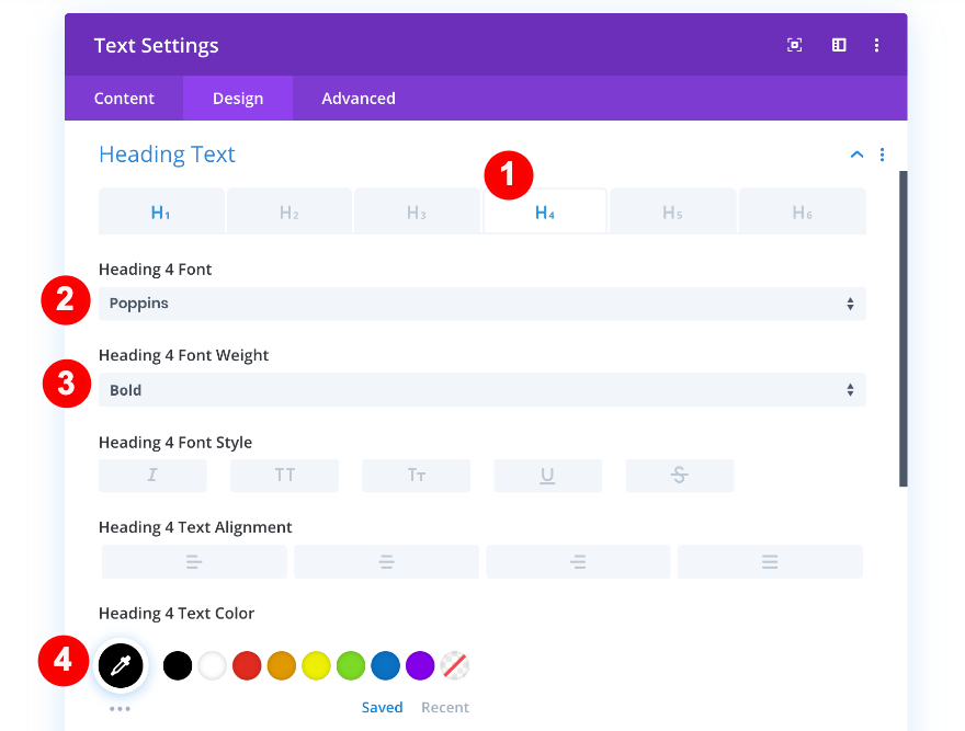 estilo de título para a coluna três