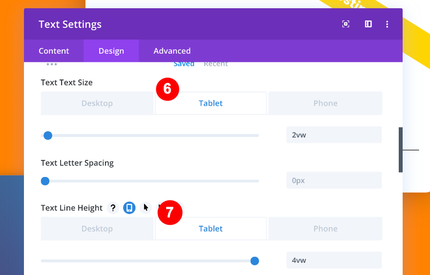 estilo de texto para tablet