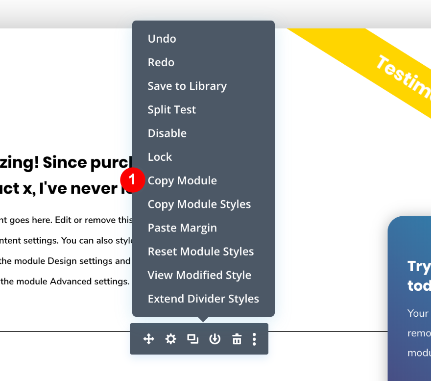 copiar divisor de módulo