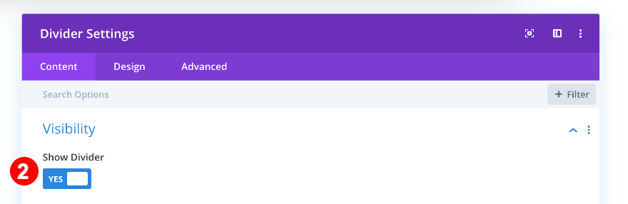 definir divisor para mostrar