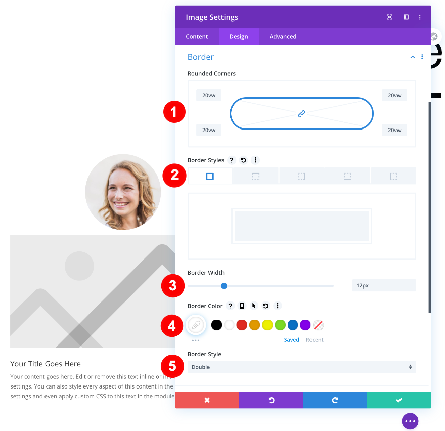إضافة حد مزدوج للصورة
