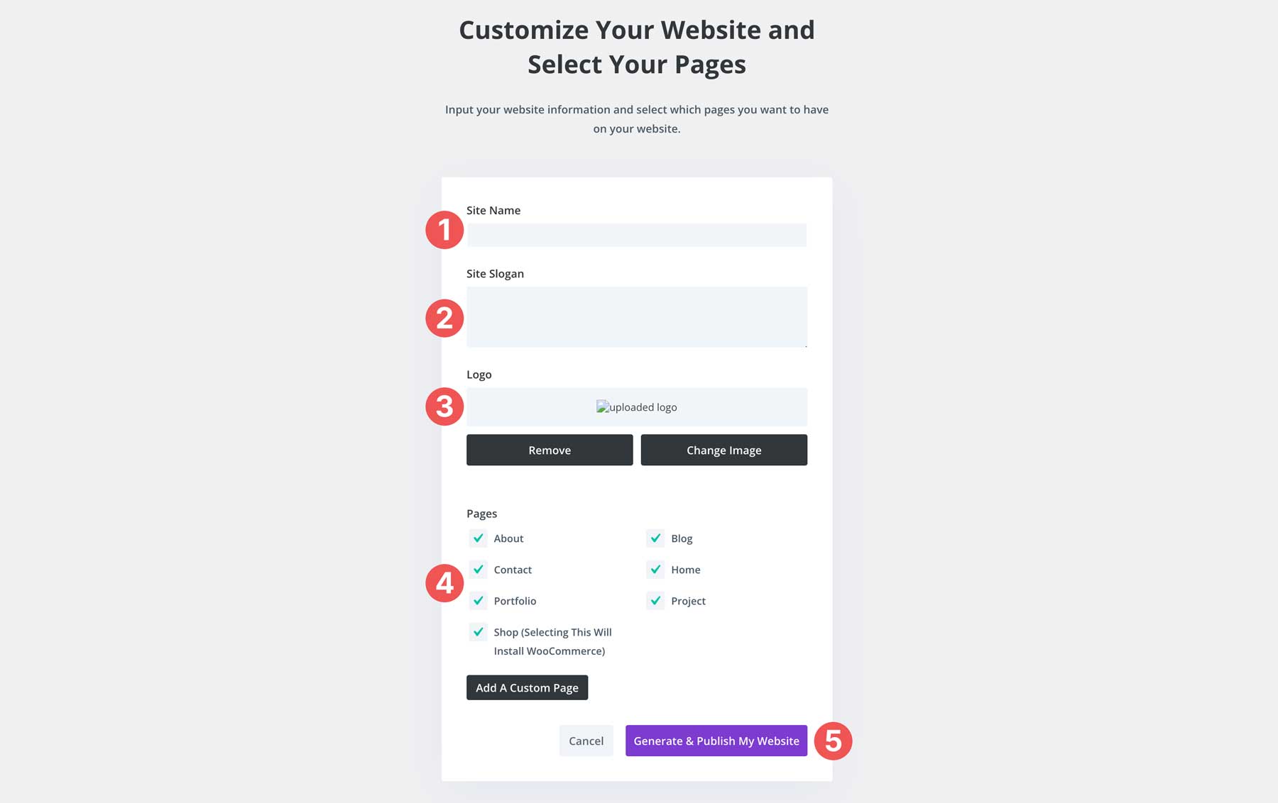 Divi 施工起始点