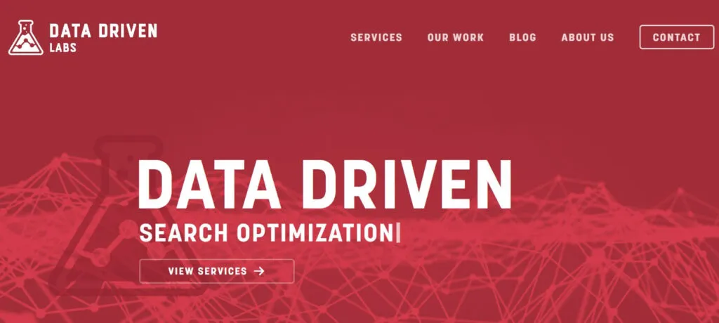 Data Driven Labs คือตัวอย่างของเว็บไซต์ที่สร้างด้วย Beaver Builder