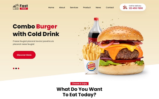 Tema WordPress per fast food