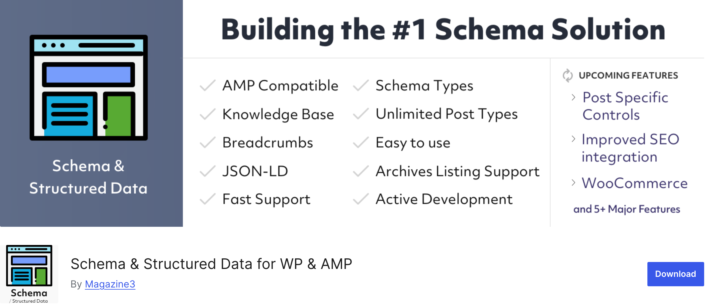 WP 和 AMP 的架構和結構化資料的螢幕截圖